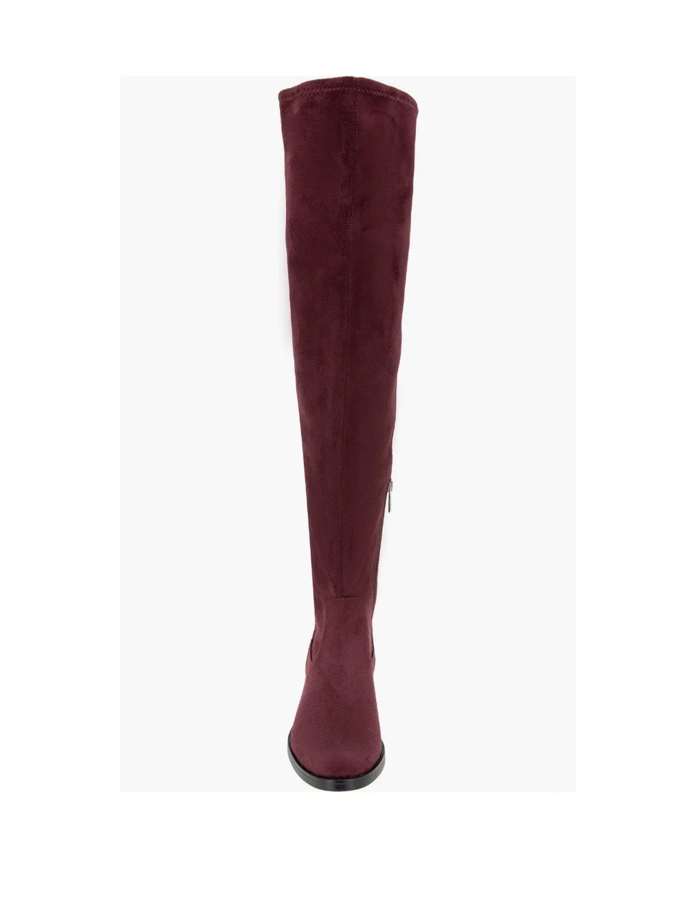 Reaction Kenneth Cole Windy Knee High Boots Burgundy Micro Suede Women’s Size 8